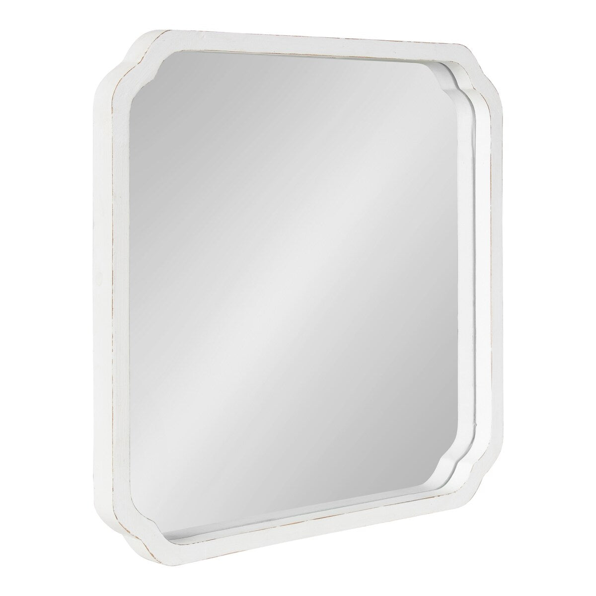 Specchio da parete quadrato in legno di Kate e Laurel Marston