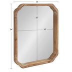 Specchio da parete quadrato in legno di Kate e Laurel Marston