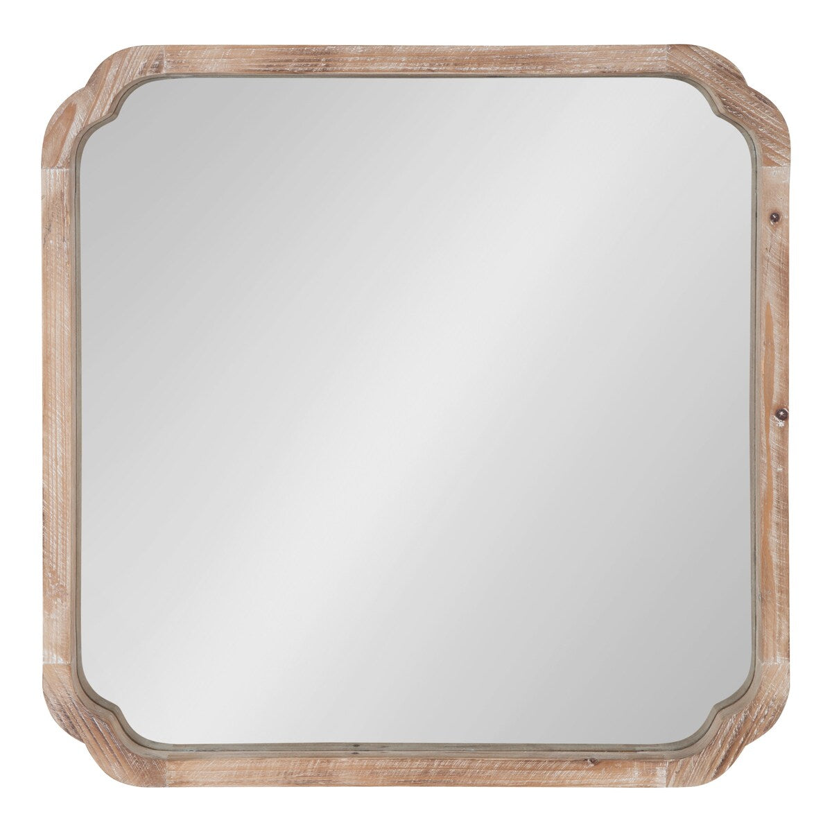 Specchio da parete quadrato in legno di Kate e Laurel Marston
