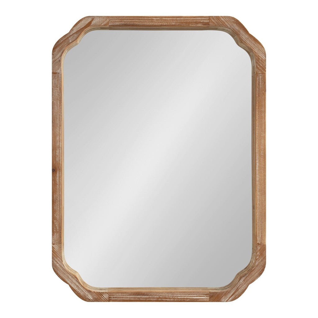 Specchio da parete quadrato in legno di Kate e Laurel Marston