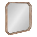Specchio da parete quadrato in legno di Kate e Laurel Marston