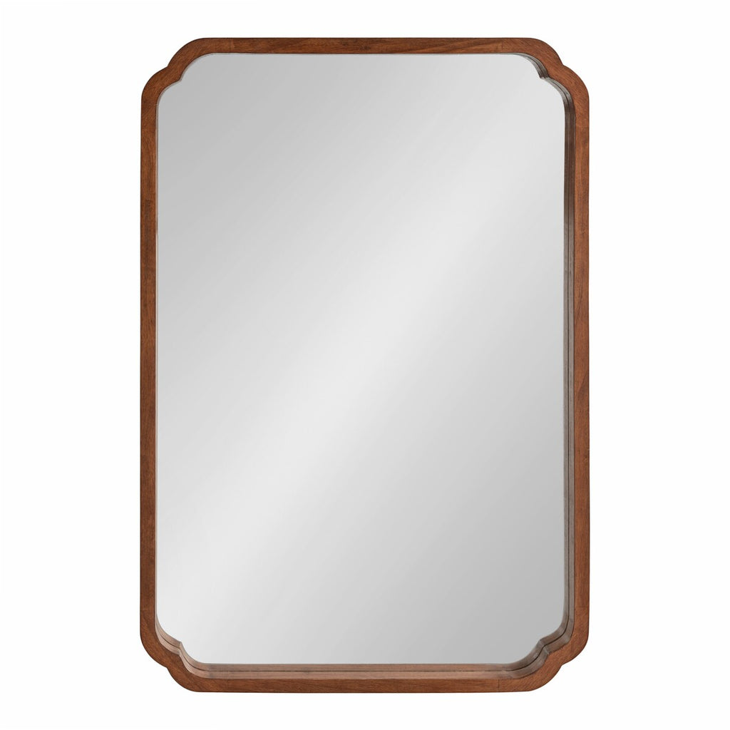 Specchio da parete quadrato in legno di Kate e Laurel Marston