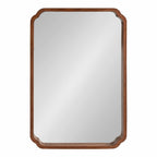 Specchio da parete quadrato in legno di Kate e Laurel Marston