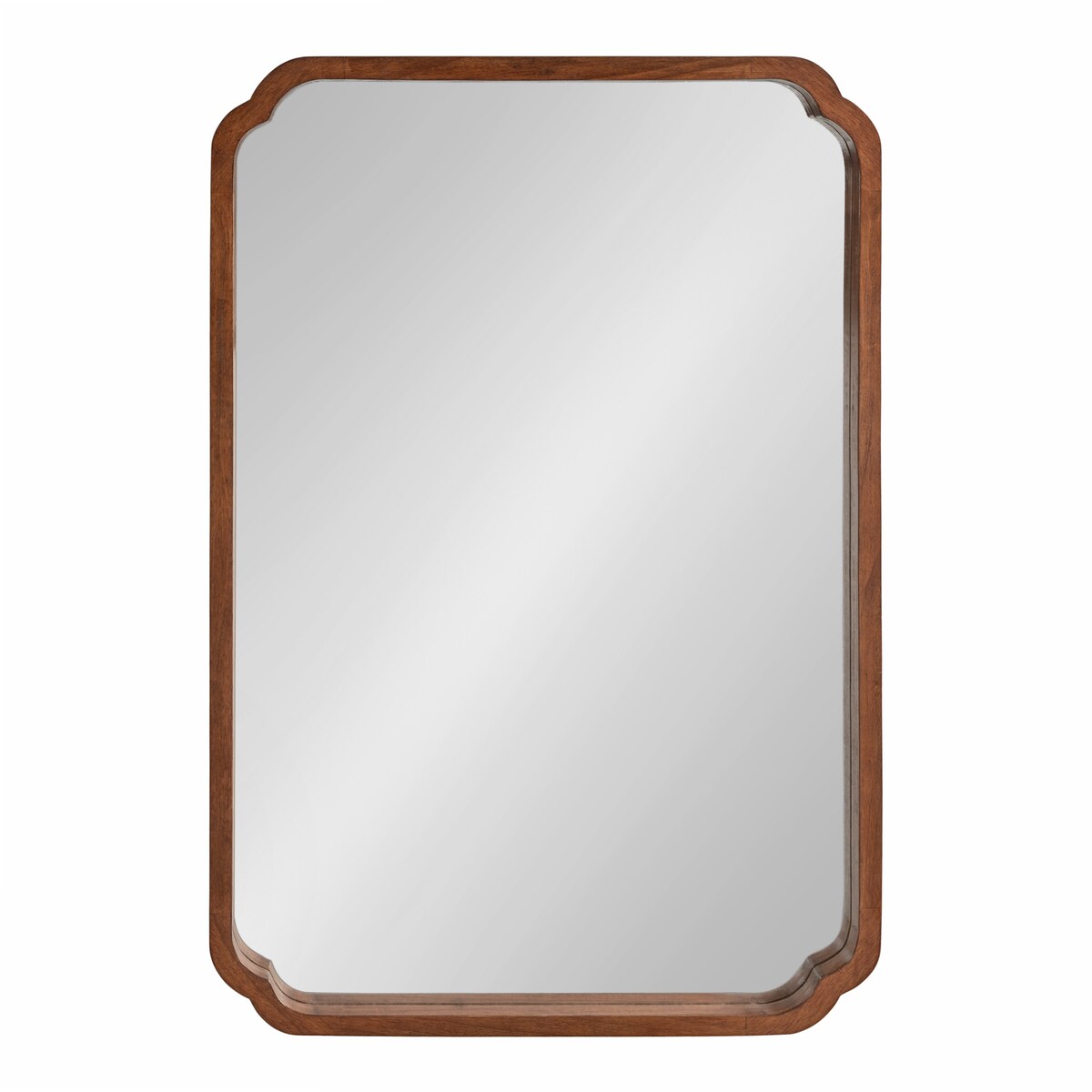 Specchio da parete quadrato in legno di Kate e Laurel Marston