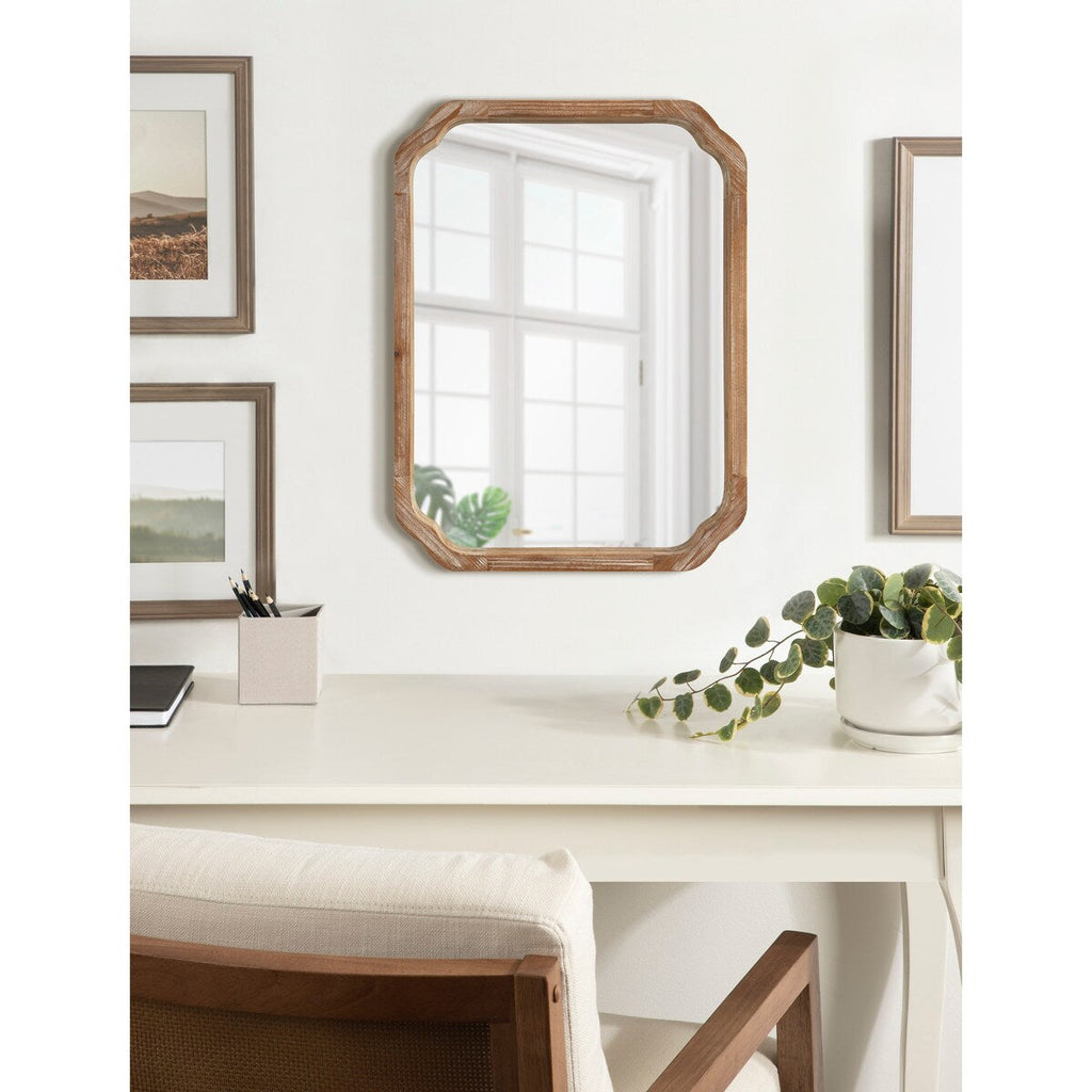Specchio da parete quadrato in legno di Kate e Laurel Marston