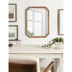 Specchio da parete quadrato in legno di Kate e Laurel Marston