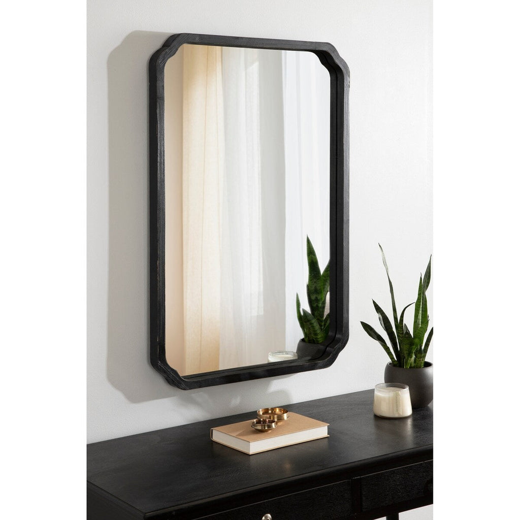 Specchio da parete quadrato in legno di Kate e Laurel Marston