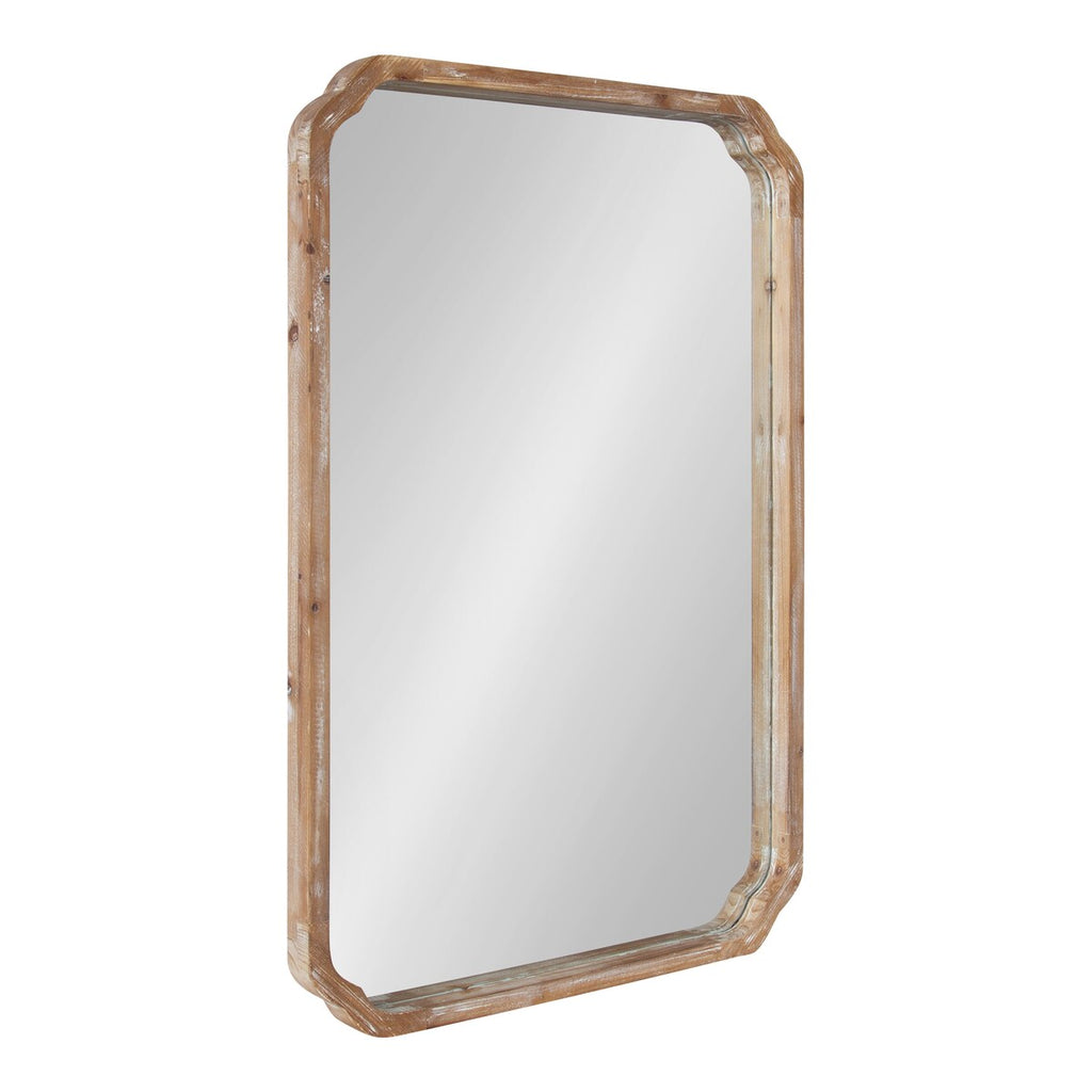 Specchio da parete quadrato in legno di Kate e Laurel Marston