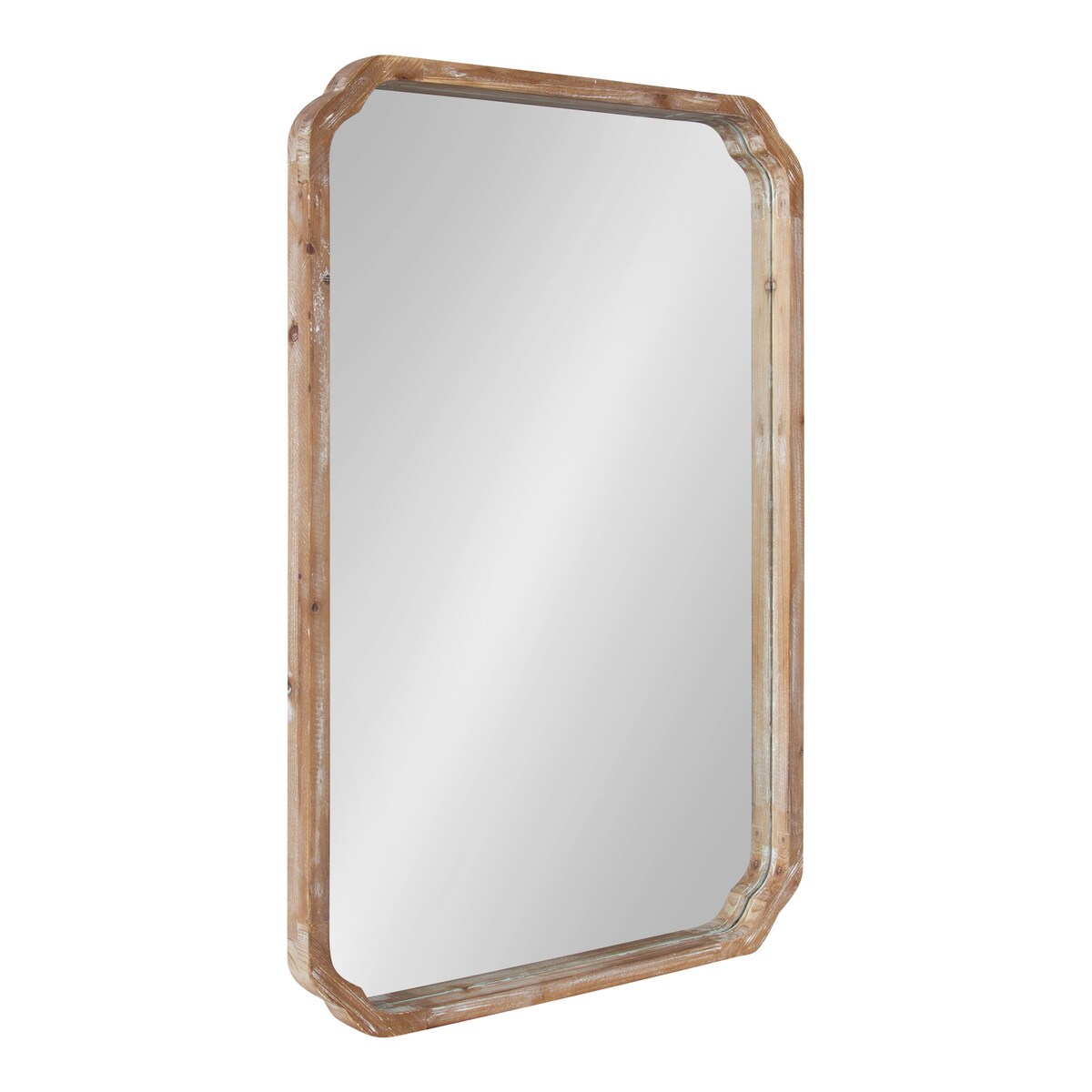 Specchio da parete quadrato in legno di Kate e Laurel Marston