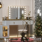 Specchio da trucco LED Keonjinn Hollywood con 15/18 luci LED