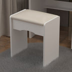 Set da trucco Kerrogee con specchio illuminato regolabile e sgabello - 39,4 L x 19,7 W x 53,5 H