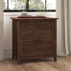 Mobiletto laterale per archivio a 2 cassetti Key West di Bush Furniture
