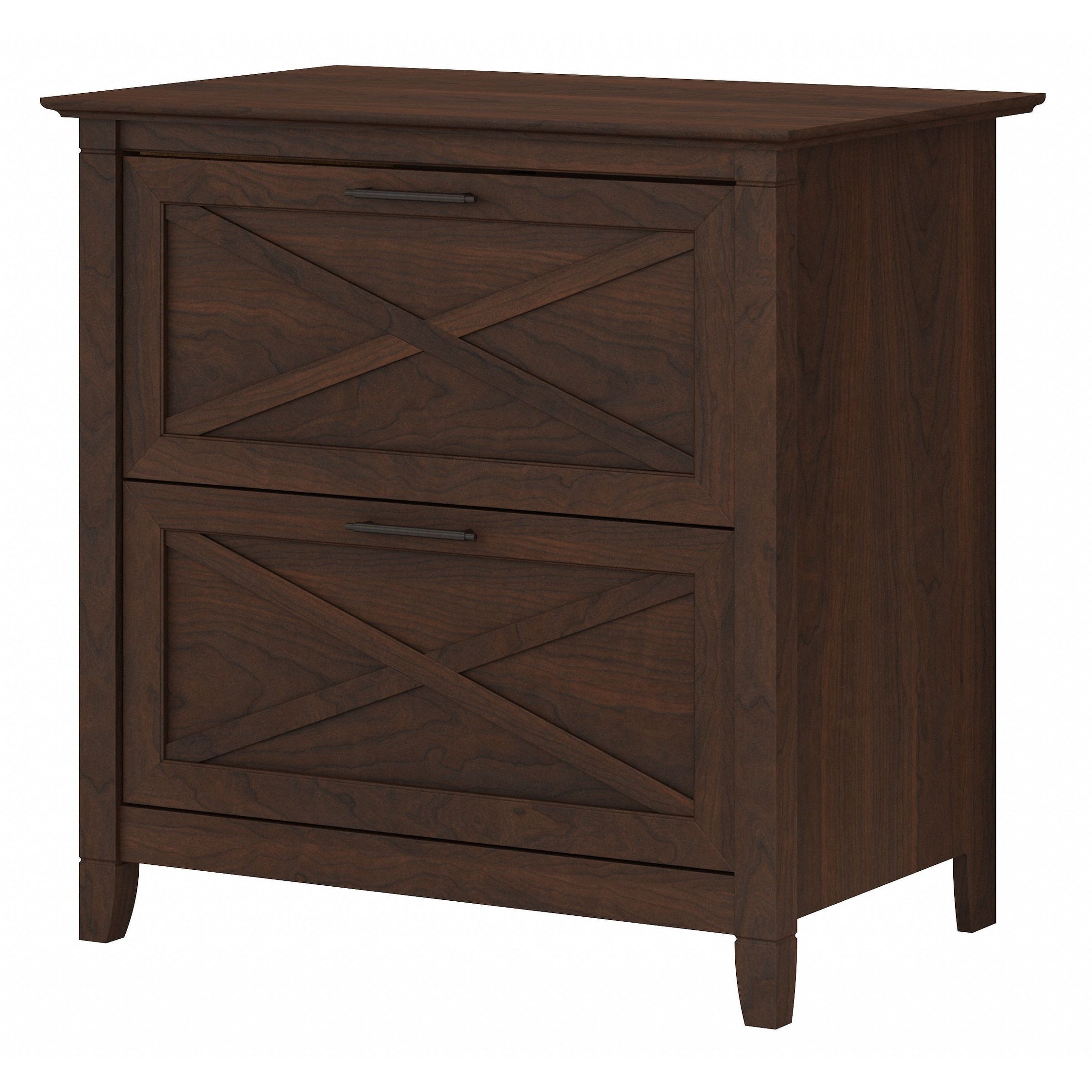Mobiletto laterale per archivio a 2 cassetti Key West di Bush Furniture
