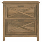 Mobiletto laterale per archivio a 2 cassetti Key West di Bush Furniture