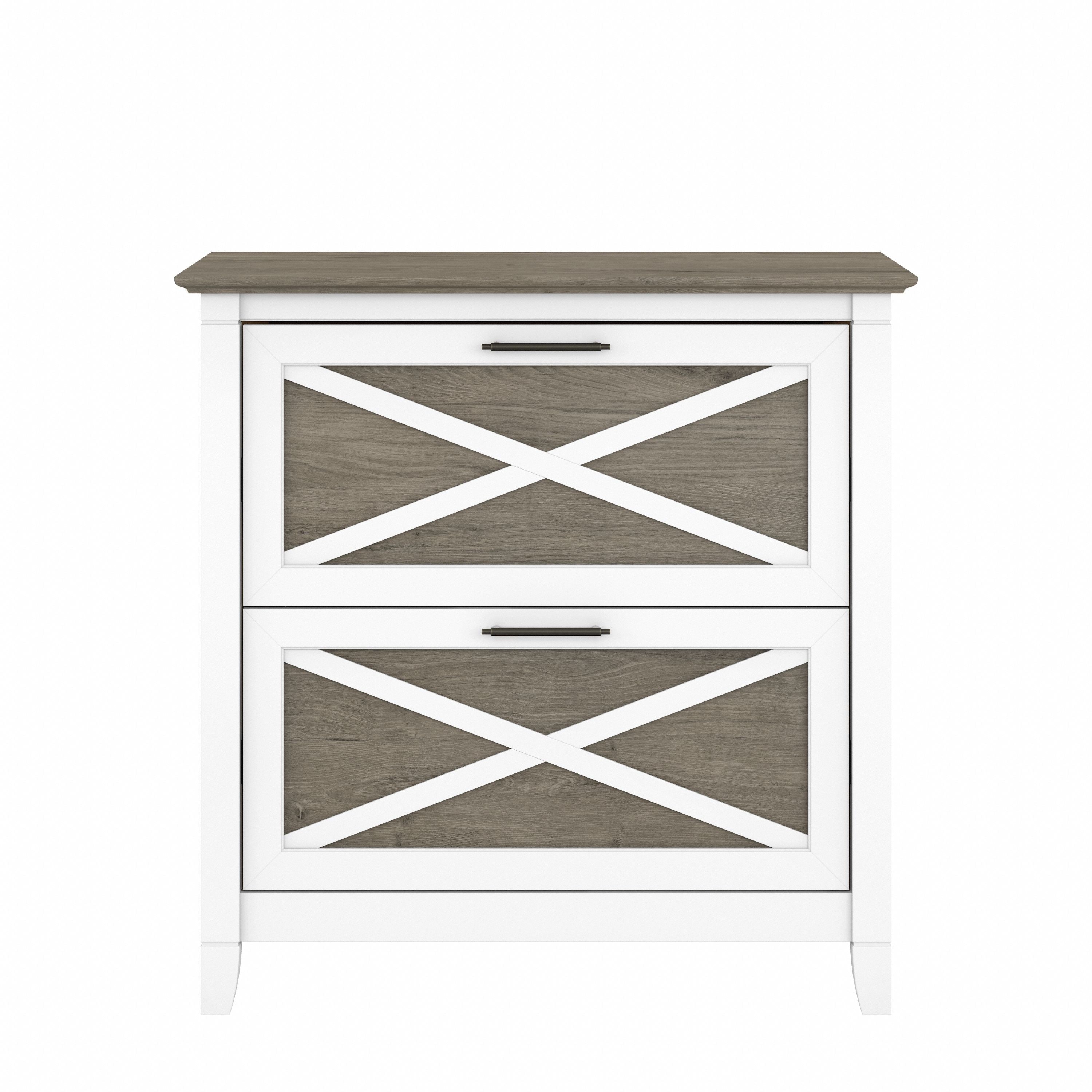 Mobiletto laterale per archivio a 2 cassetti Key West di Bush Furniture