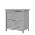 Mobiletto laterale per archivio a 2 cassetti Key West di Bush Furniture