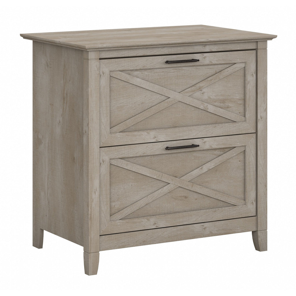 Mobiletto laterale per archivio a 2 cassetti Key West di Bush Furniture
