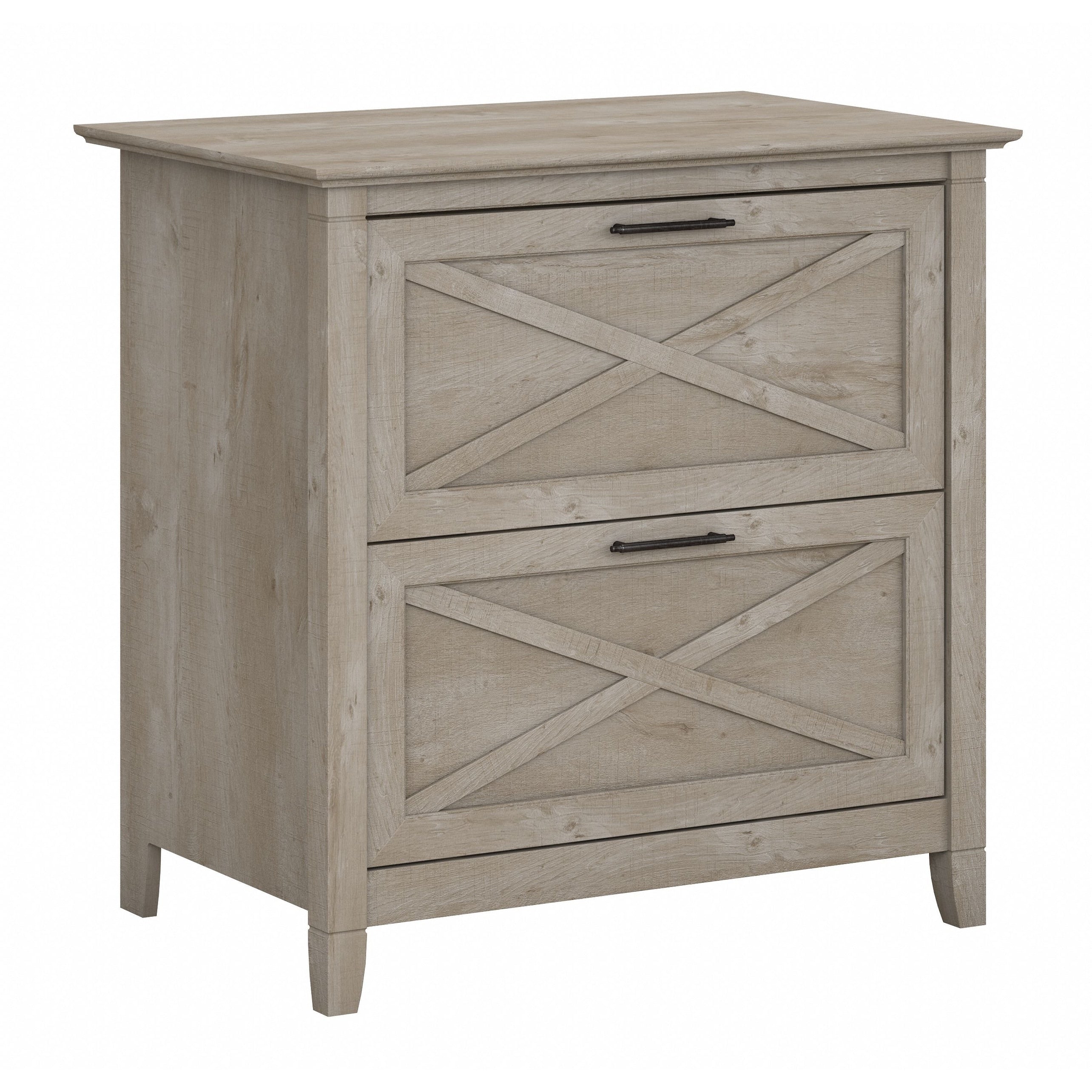 Mobiletto laterale per archivio a 2 cassetti Key West di Bush Furniture