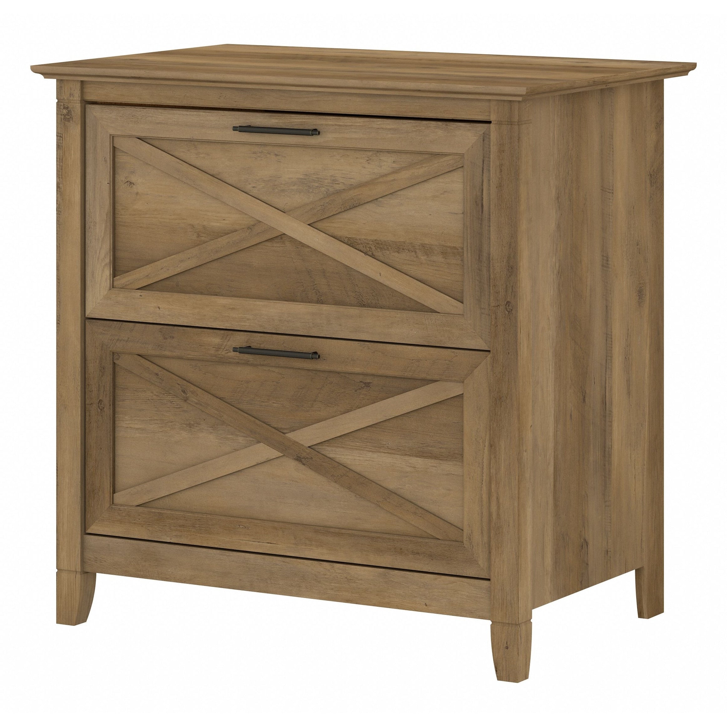 Mobiletto laterale per archivio a 2 cassetti Key West di Bush Furniture