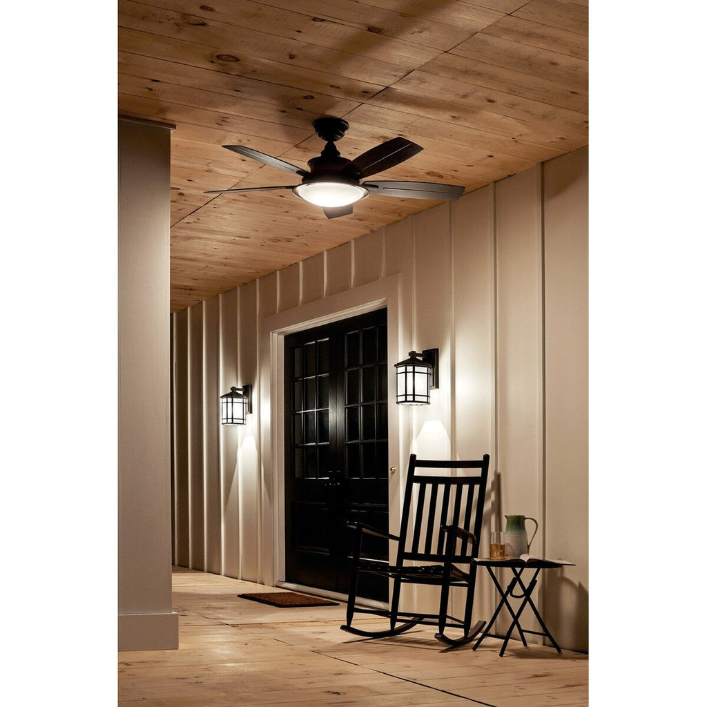 Ventilatore da soffitto a LED a 5 pale Kichler Cameron 52 con telecomando