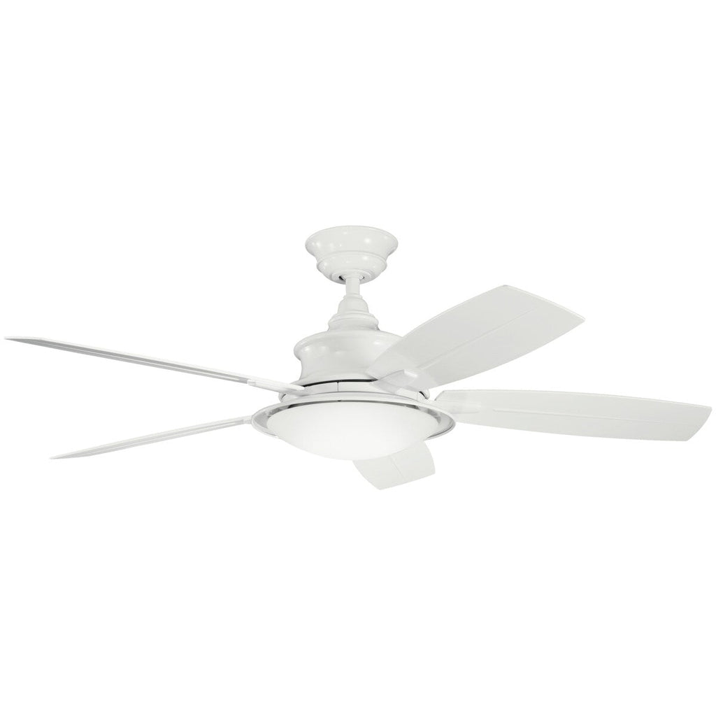 Ventilatore da soffitto a LED a 5 pale Kichler Cameron 52 con telecomando