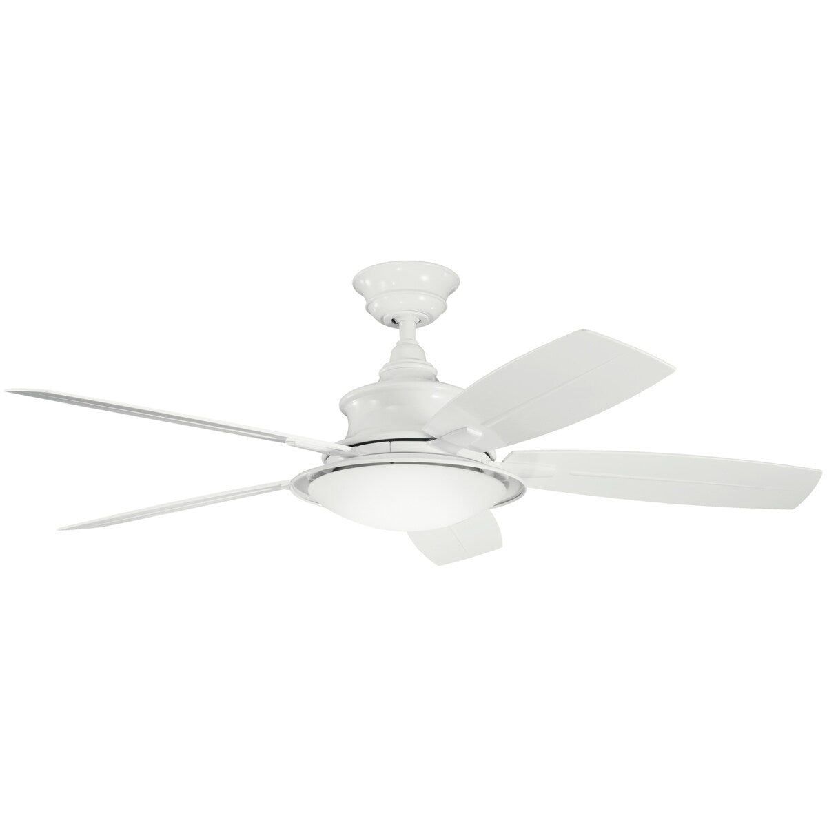Ventilatore da soffitto a LED a 5 pale Kichler Cameron 52 con telecomando