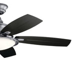 Ventilatore da soffitto a LED a 5 pale Kichler Cameron 52 con telecomando