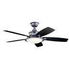 Ventilatore da soffitto a LED a 5 pale Kichler Cameron 52 con telecomando
