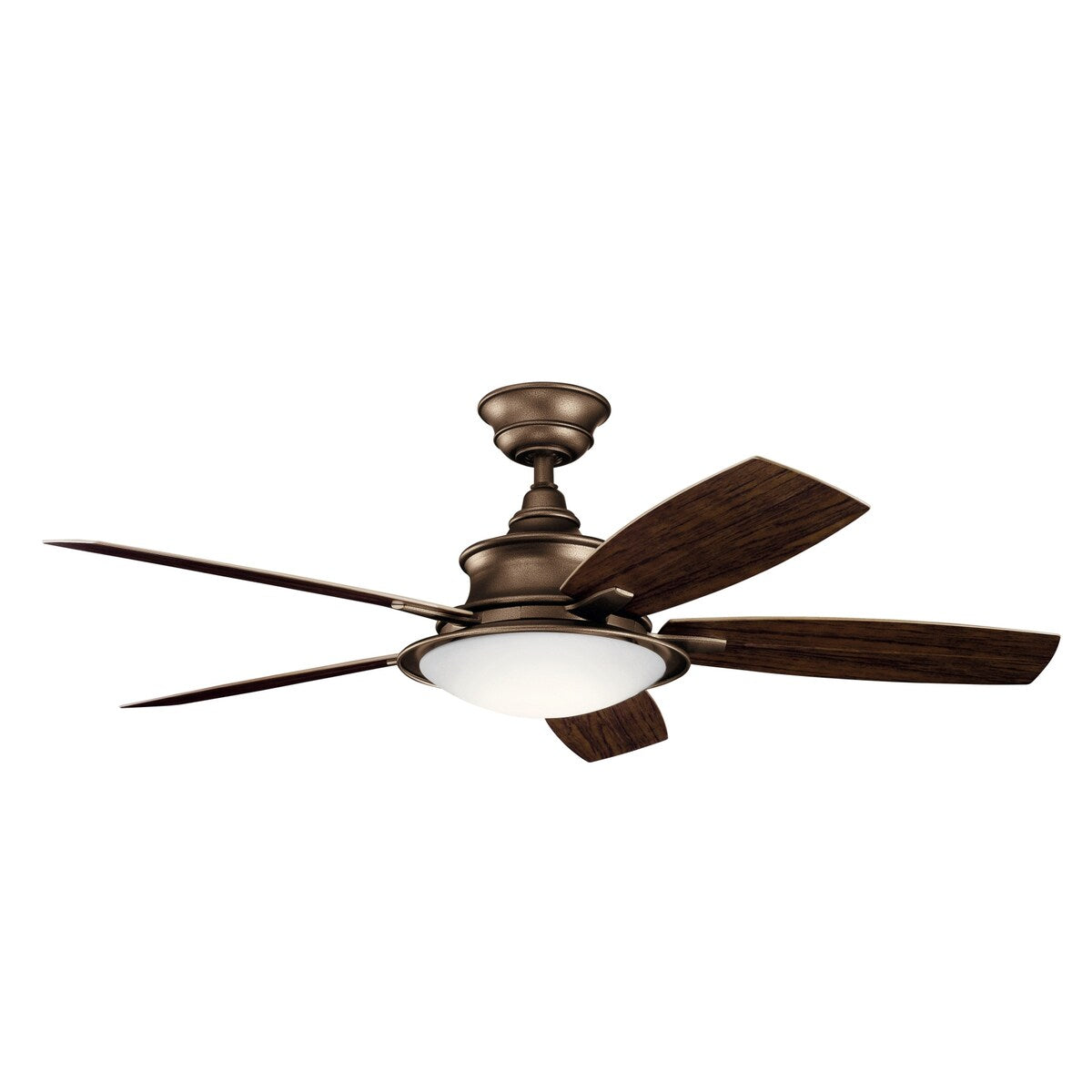 Ventilatore da soffitto a LED a 5 pale Kichler Cameron 52 con telecomando