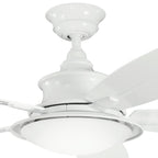 Ventilatore da soffitto a LED a 5 pale Kichler Cameron 52 con telecomando