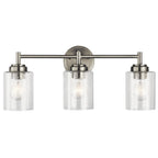 Lampada da bagno Kichler Lighting Winslow a 3 luci in nichel spazzolato