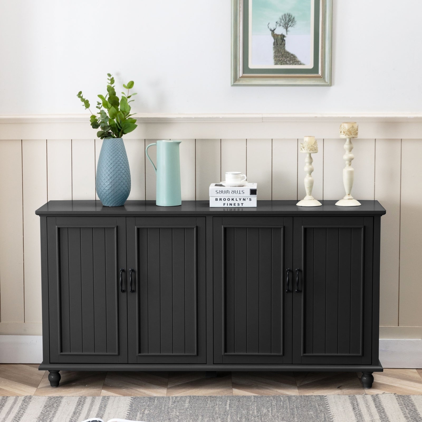 Credenza da cucina, mobile bar, mobiletto portaoggetti decorativo