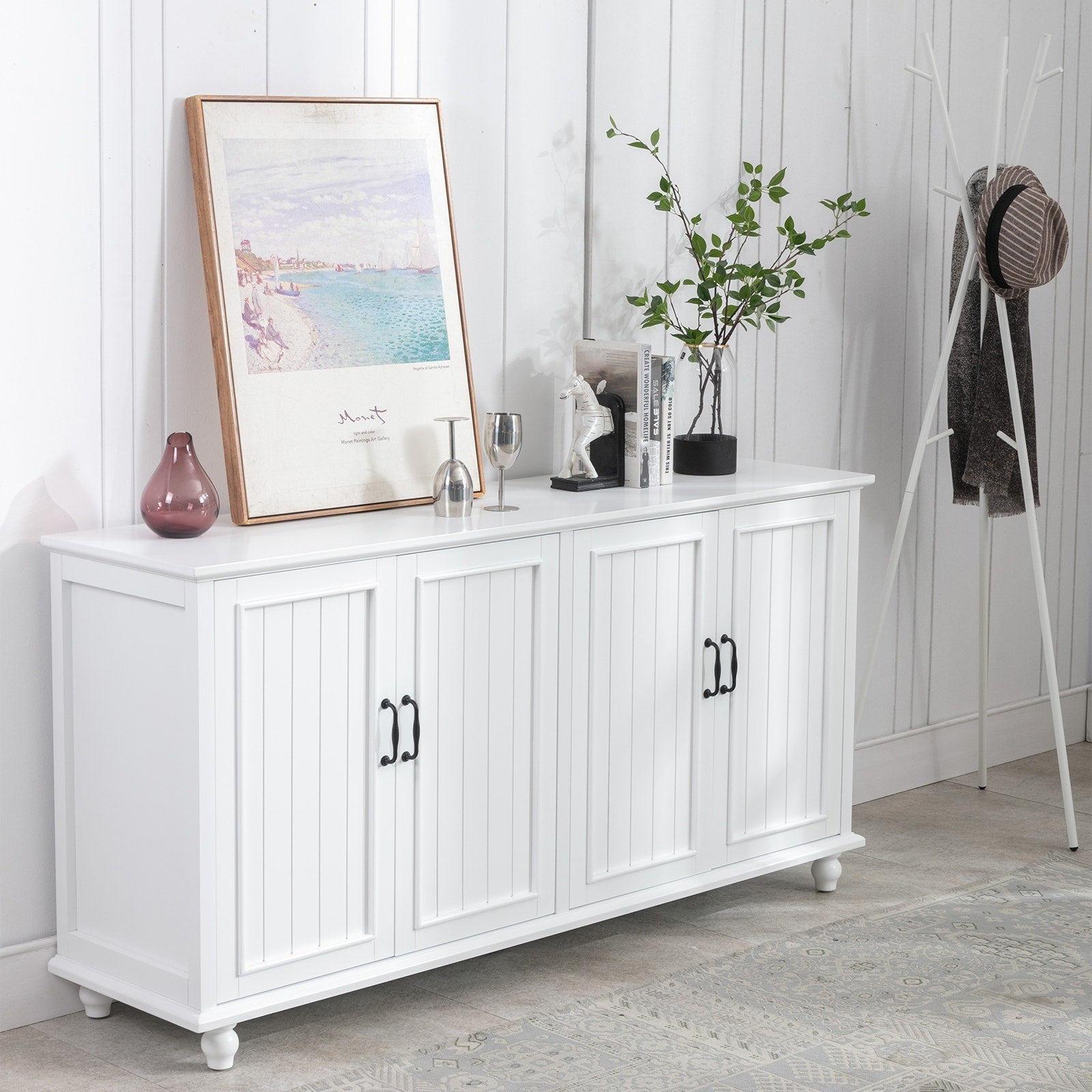 Credenza da cucina, mobile bar, mobiletto portaoggetti decorativo