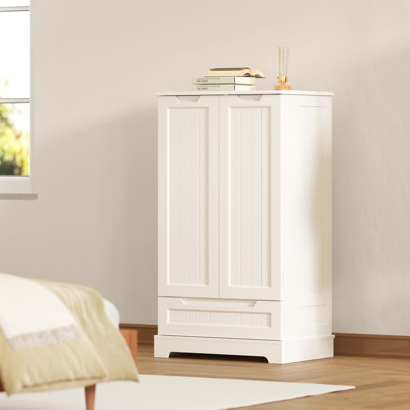Mobile dispensa da cucina, mobiletto da bagno indipendente con 2 ante e cassetti