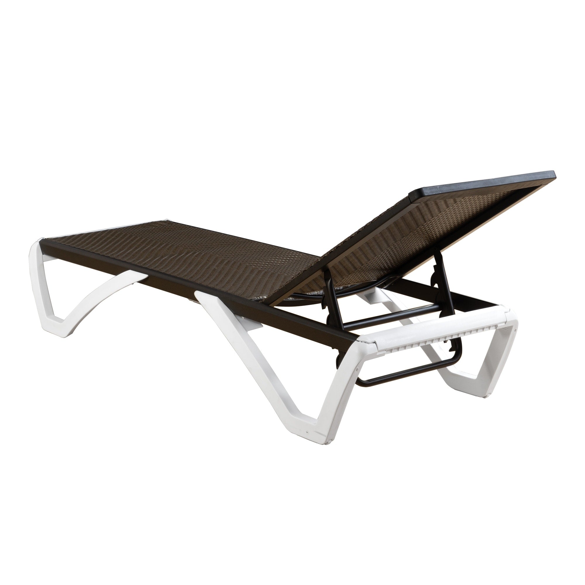 Kozyard Alan, chaise longue reclinabile regolabile per patio, gambe in resina di polipropilene e alluminio completamente piatte