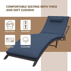 Set chaise lounge da esterno Kullavik in 3 pezzi