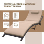 Set chaise lounge da esterno Kullavik in 3 pezzi