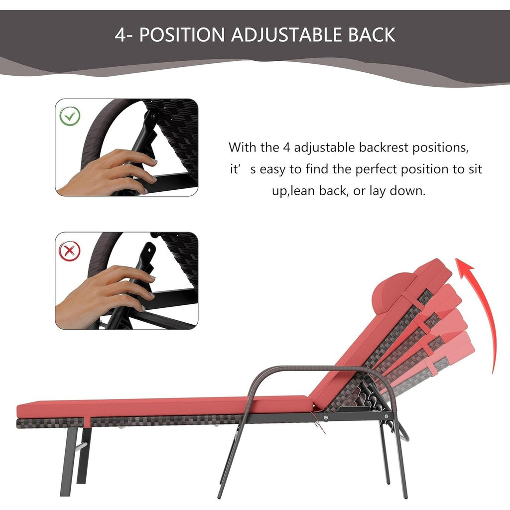 Set chaise lounge da esterno Kullavik in 3 pezzi