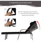 Set chaise lounge da esterno Kullavik in 3 pezzi