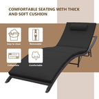 Set chaise lounge da esterno Kullavik in 3 pezzi