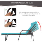 Set chaise lounge da esterno Kullavik in 3 pezzi