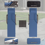 Set chaise lounge da esterno Kullavik in 3 pezzi