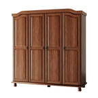 Armadio guardaroba Kyle a 4 ante in legno massello al 100% di Palace Imports con ante in legno massello o a specchio