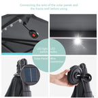 LIVOOSUN ombrellone da giardino a LED da 10 piedi con base a croce
