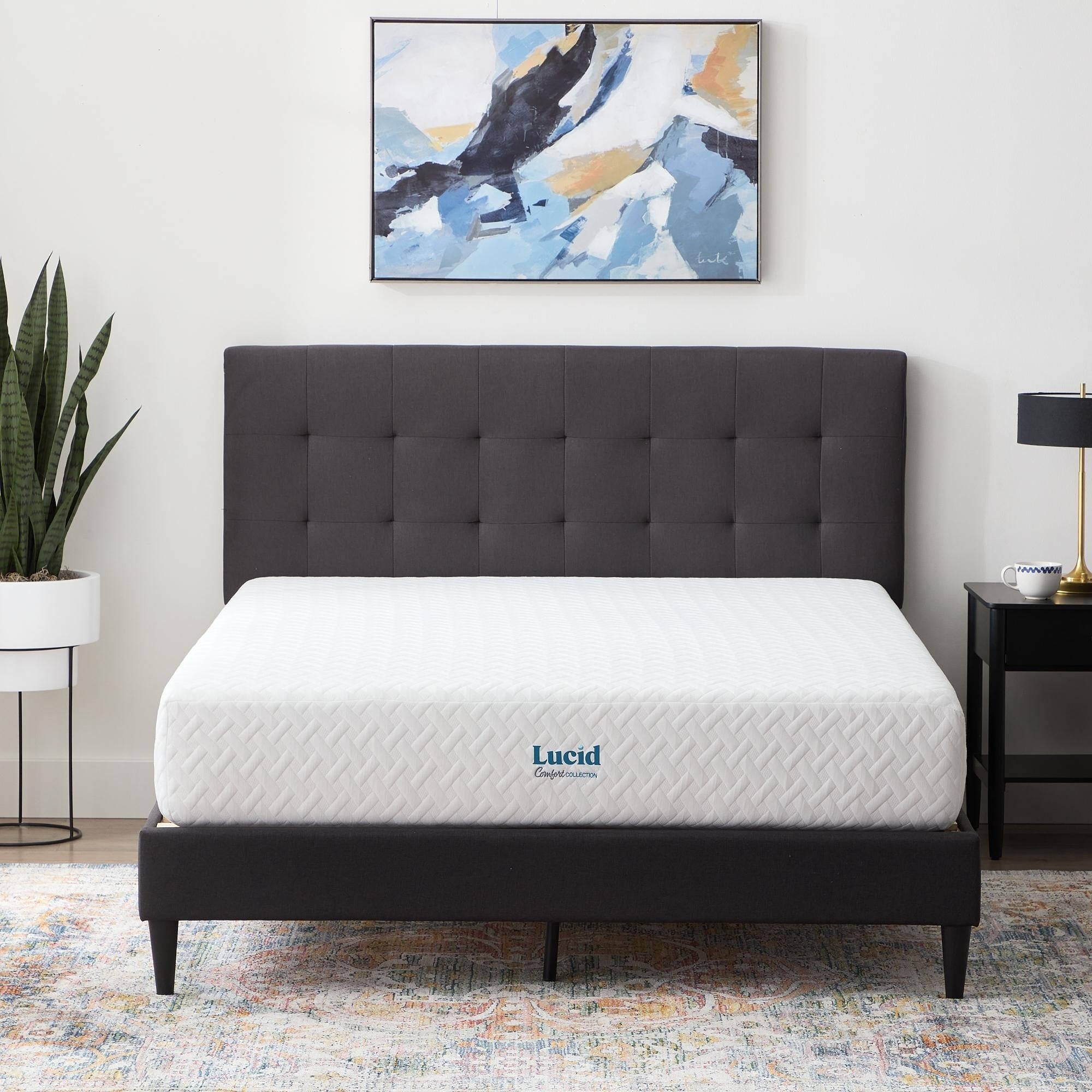 Materasso in memory foam gel Lucid Firm da 10 pollici