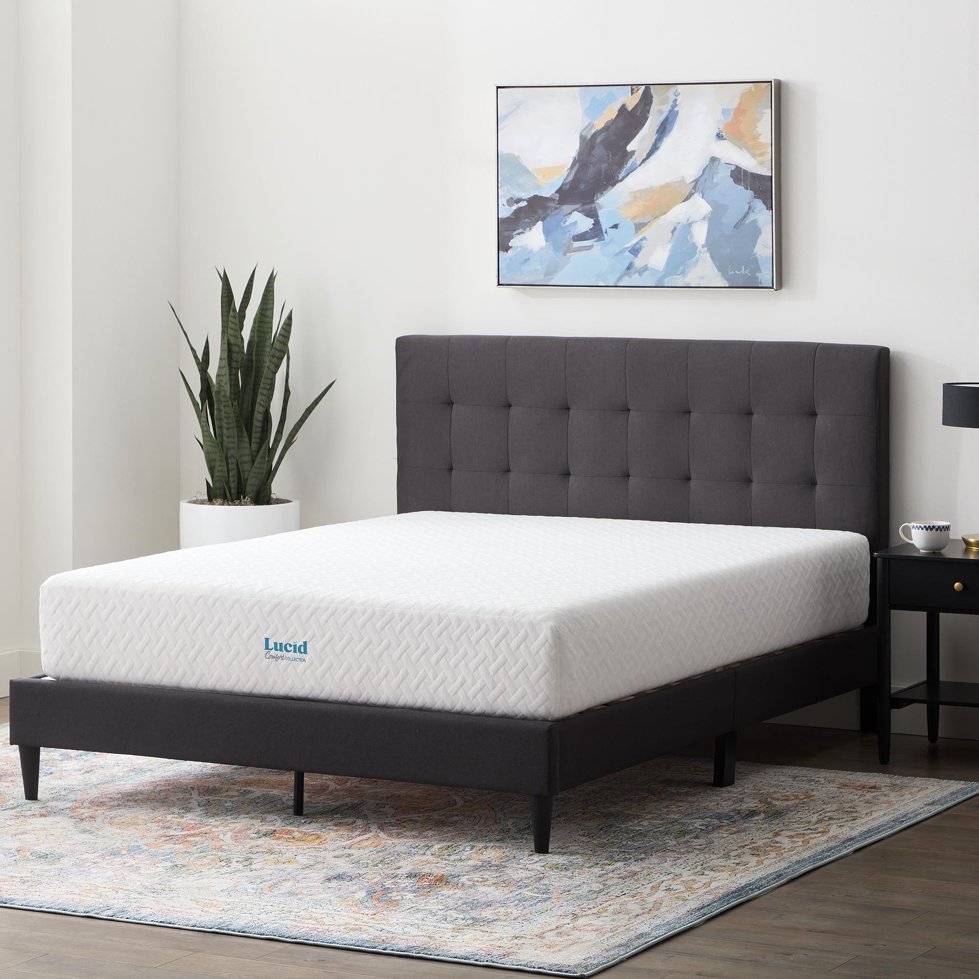 Materasso in memory foam gel Lucid Firm da 10 pollici