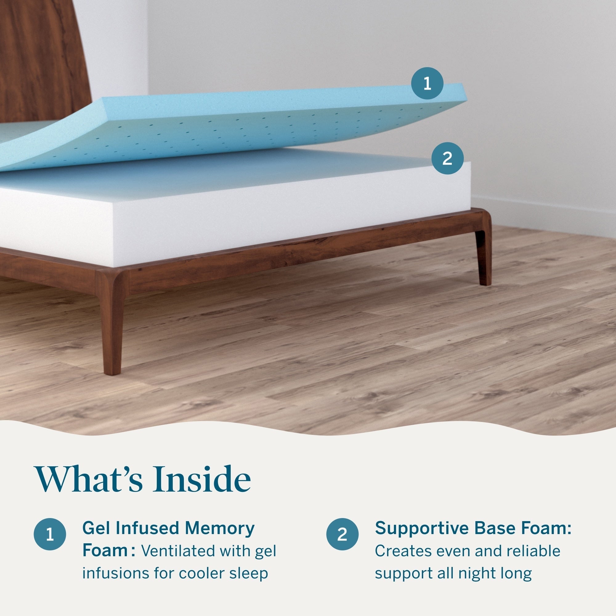 Materasso in memory foam di lusso Lucid da 10 pollici