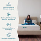 Materasso in memory foam di lusso Lucid da 10 pollici