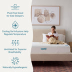 Materasso in memory foam di lusso Lucid da 10 pollici