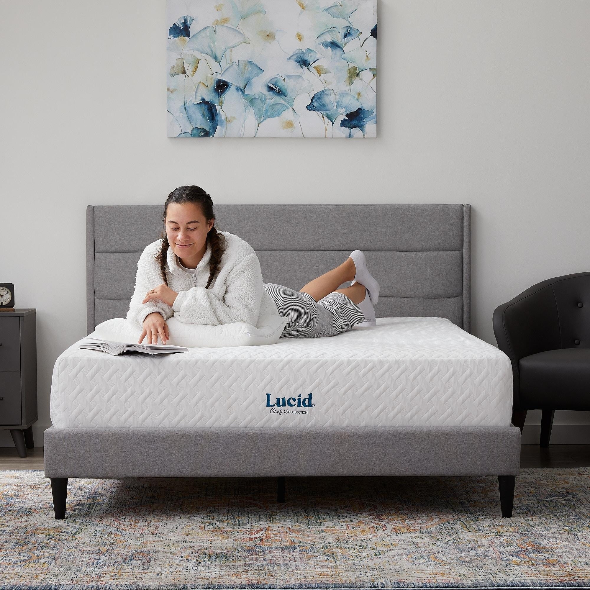 Materasso in memory foam Lucid da 12 pollici
